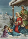 Vergine Maria Madonna Gesù Bambino Natale Religione Vintage Cartolina CPSM #PBP889.A - Vergine Maria E Madonne