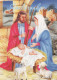Vierge Marie Madone Bébé JÉSUS Noël Religion Vintage Carte Postale CPSM #PBP720.A - Maagd Maria En Madonnas