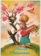 EASTER CHILDREN EGG Vintage Postcard CPSM #PBO286.A - Pâques
