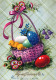 OSTERN EI Vintage Ansichtskarte Postkarte CPSM #PBO140.A - Easter