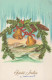 Feliz Año Navidad CAMPANA Vintage Tarjeta Postal CPSMPF #PKD506.A - Nieuwjaar