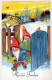 PÈRE NOËL Bonne Année Noël GNOME Vintage Carte Postale CPSMPF #PKD383.A - Kerstman