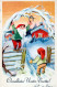 WEIHNACHTSMANN SANTA CLAUS Neujahr Weihnachten GNOME Vintage Ansichtskarte Postkarte CPSMPF #PKD314.A - Santa Claus