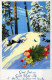 PAPÁ NOEL Feliz Año Navidad GNOMO Vintage Tarjeta Postal CPSMPF #PKD271.A - Santa Claus