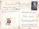 Buon Anno Natale CERVO LENTICULAR 3D Vintage Cartolina CPSM #PAZ052.A - Nieuwjaar