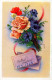 FLORES Vintage Tarjeta Postal CPSMPF #PKG110.A - Fleurs
