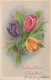 FLEURS Vintage Carte Postale CPA #PKE589.A - Blumen