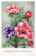 FLOWERS Vintage Postcard CPA #PKE576.A - Flowers