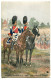 Militaria * CPA GARDE IMPÉRIALE 1857 Gendarmerie à Cheval - Regimenten