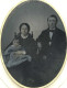 FAMILLE Vers 1860 AMBROTYPE COLORIÉ - Oud (voor 1900)