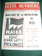 49 AFFICHES DE MAI 1968 : MAGAZINE  " LUTTE OUVRIERE " N° 5 D AOUT 1968 , NUMERO SPECIAL - 1950 - Heute