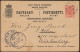 Finland Brahestad Raahe 10P Postal Stationery Card Mailed To Germany 1890. Russia Empire - Brieven En Documenten