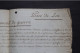 An 7 Certificat Du 26 1/2 Brigade Capitaine BEAURAIN Place De LION Autographes Général De La Révolution Lot 2 - Documents Historiques