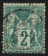 N°62, Sage 2c Vert, Type I (N Sous B), Oblitéré, Certificat La Postale - B/TB - 1876-1878 Sage (Tipo I)