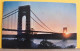 (NEW2) NEW YORK - THE GEORGE WASHINGONT BRIDGE - VIAGGIATA 1959 - Bridges & Tunnels