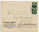 Germany 1936 Cover & Letter; Wuppertal-Vohwinkel - August Wetter, Hefe- Und Eier-Großhandlung; 6pf. Hindenburg, Pair - Covers & Documents