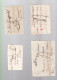 4 Lettres  Dite Précurseurs  Sur  Lettre   Ou Enveloppe 4  Marques  Postales Différentes 1816 - 1828 - 1822 -1821 - 1801-1848: Precursors XIX