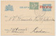 Briefkaart G. 106 A II / Bijfrankering Eck En Wiel - Leiden 1921 - Entiers Postaux