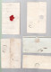 5 Lettres  Dite Précurseurs  Sur  Lettre   Ou Enveloppe 4  Marques  Postales Différentes 1837 - 1825 - 1821 - 1829 - 182 - 1801-1848: Précurseurs XIX