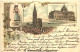 Gruss Aus Strassburg - Litho - Strasbourg