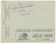 Postal Cheque Cover Belgium 1938 Ferry Boat - Oostende - Dover - International Exhibition Luik - Schiffe