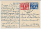 Briefkaart G. 283 / Bijfrankering Deventer - Santpoort 1946 - Postwaardestukken