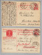 CH 1913-06-21/1913-09-13 Zürich 2x10Rp.GS Nach Guntur C/o Volkart Bros. Otto Fiedler Weitergel.>Guntakal - Storia Postale