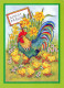 OSTERN HUHN EI Vintage Ansichtskarte Postkarte CPSM #PBO788.DE - Ostern