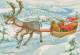 WEIHNACHTSMANN SANTA CLAUS Neujahr Weihnachten Vintage Ansichtskarte Postkarte CPSM #PBL556.DE - Kerstman