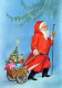 WEIHNACHTSMANN SANTA CLAUS WEIHNACHTSFERIEN Vintage Postkarte CPSM #PAJ659.DE - Kerstman