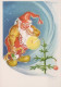 WEIHNACHTSMANN SANTA CLAUS WEIHNACHTSFERIEN Vintage Postkarte CPSMPF #PAJ389.DE - Kerstman