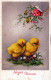 PASCUA POLLO HUEVO Vintage Tarjeta Postal CPA #PKE106.ES - Easter