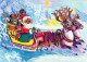 PAPÁ NOEL Feliz Año Navidad Vintage Tarjeta Postal CPSM #PBL554.ES - Santa Claus