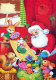 PAPÁ NOEL Feliz Año Navidad Vintage Tarjeta Postal CPSM #PBL486.ES - Santa Claus