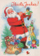 PAPÁ NOEL NAVIDAD Fiesta Vintage Tarjeta Postal CPSM #PAK699.ES - Santa Claus