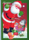 PAPÁ NOEL Animales NAVIDAD Fiesta Vintage Tarjeta Postal CPSM #PAK565.ES - Santa Claus