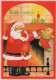 PAPÁ NOEL NAVIDAD Fiesta Vintage Tarjeta Postal CPSM #PAK148.ES - Santa Claus