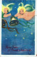 ÁNGEL NAVIDAD Vintage Tarjeta Postal CPSMPF #PAG810.ES - Angels