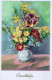 FLEURS Vintage Carte Postale CPA #PKE551.FR - Flowers