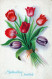 FLEURS Vintage Carte Postale CPA #PKE733.FR - Flowers