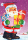 PÈRE NOËL Bonne Année Noël Vintage Carte Postale CPSM #PBL032.FR - Santa Claus