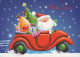 PÈRE NOËL Bonne Année Noël Vintage Carte Postale CPSM #PBL422.FR - Kerstman