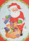 PÈRE NOËL NOËL Fêtes Voeux Vintage Carte Postale CPSMPF #PAJ388.FR - Santa Claus