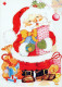 PÈRE NOËL NOËL Fêtes Voeux Vintage Carte Postale CPSM #PAJ522.FR - Santa Claus