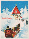 Happy New Year Christmas HORSE Vintage Postcard CPSMPF #PKG468.GB - New Year