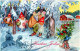 Happy New Year Christmas GNOME Vintage Postcard CPSMPF #PKG534.GB - Nieuwjaar