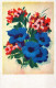 FLOWERS Vintage Postcard CPA #PKE671.GB - Flowers