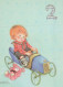 HAPPY BIRTHDAY 2 Year Old BOY Children Vintage Postcard CPSM Unposted #PBU100.GB - Compleanni