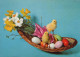 EASTER CHICKEN EGG Vintage Postcard CPSM #PBO911.GB - Ostern