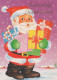 SANTA CLAUS Happy New Year Christmas Vintage Postcard CPSM #PBL030.GB - Santa Claus